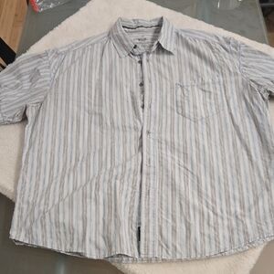 Kuhl Men's Gray Striped Button Down Shirt